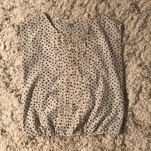 Polka dot blouse